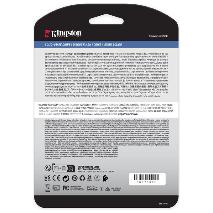 Kingston Technology SSD Enterprise 480GB PCIe 4.0 NVMe M.2 2280 Per Server - Yeppon
