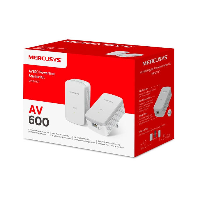 Mercusys Kit Powerline AV600 HomePlug AV2