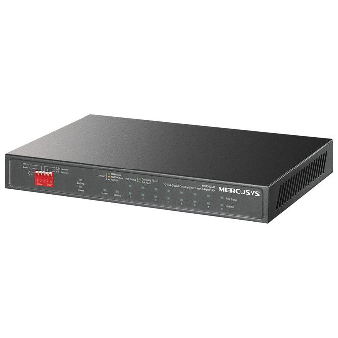Mercusys Switch di Rete Gigabit Ethernet 10 Porte PoE Nero