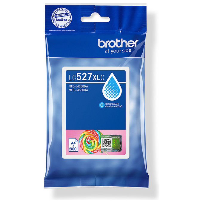 Brother Cartuccia Inchiostro LC527XLC Originale Ciano Resa Elevata