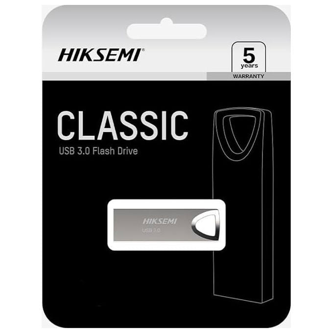 Hiksemi Chiavetta USB 16GB USB 3.0 In Metallo Argento