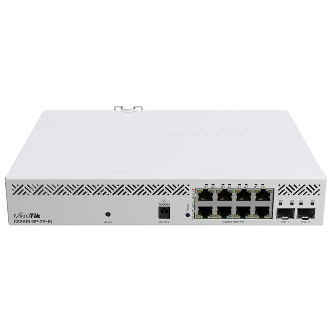 Mikrotik Switch di Rete Gestito 8 Porte Gigabit Ethernet PoE 2 SFP+ Bianco