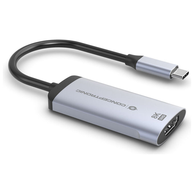 Conceptronic Adattatore Grafico USB 8K 60Hz Argento ABBY23G