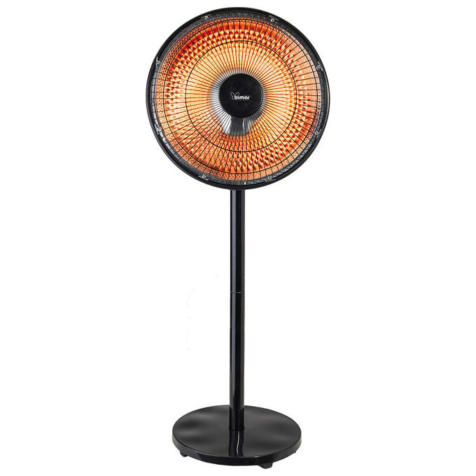 Bimar Stufa Elettrica Ambiente 1000 W Radiante a Parabola Nero