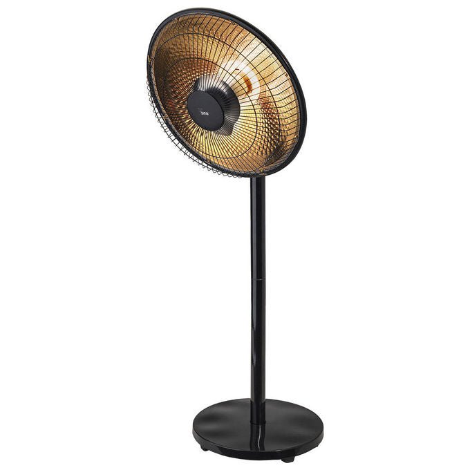 [ComeNuovo] Bimar Stufa Elettrica Ambiente 1000 W Radiante a Parabola Nero