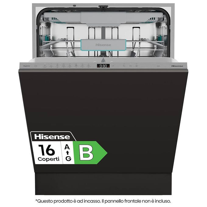 Hisense Lavastoviglie Incasso 16 Coperti HV16BEX1 Silenziosa 8 Programmi