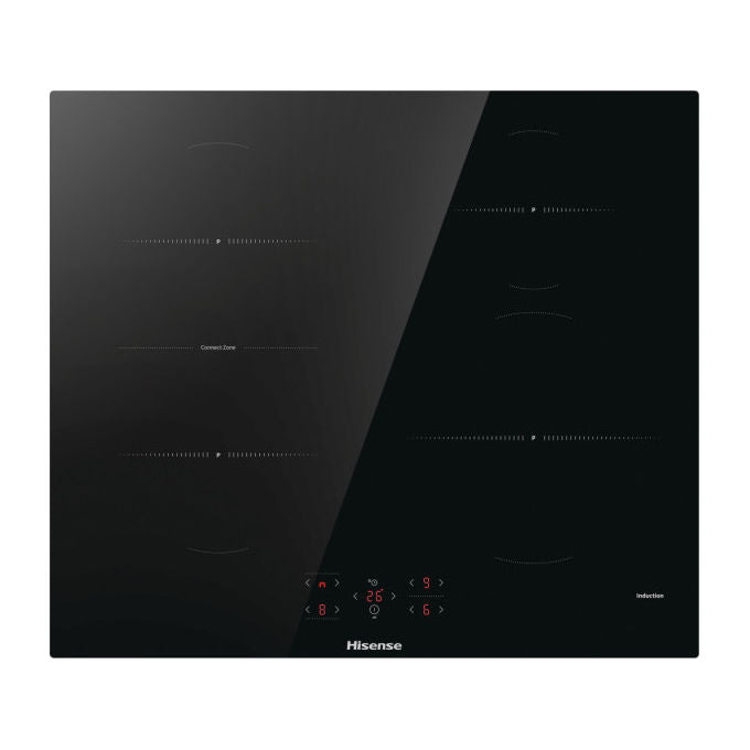 Hisense Piano Cottura a Induzione Nero 59.5 cm Da Incasso 4 Zone Cottura