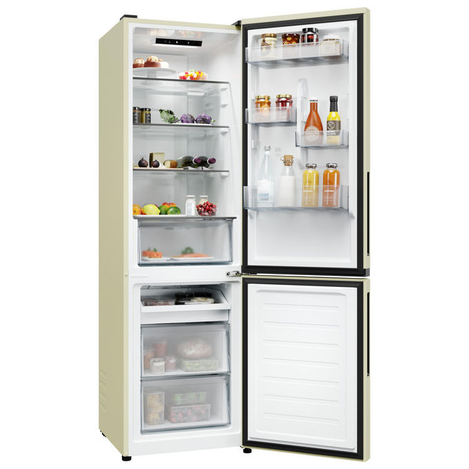 Candy Frigorifero Combinato Libera Installazione CNCQ2T518EC Total No Frost Crema