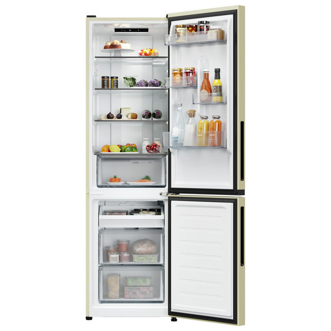Candy Frigorifero Combinato Libera Installazione CNCQ2T518EC Total No Frost Crema