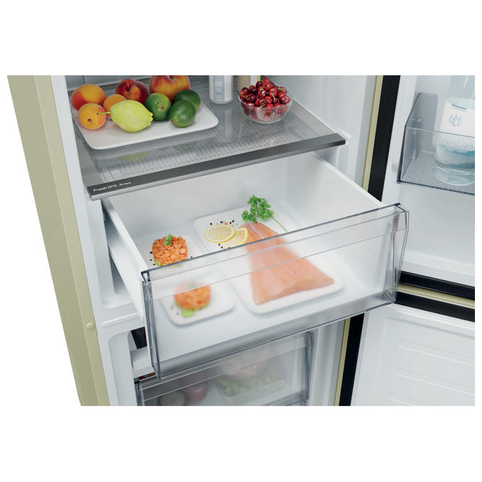 Candy Frigorifero Combinato Libera Installazione CNCQ2T518EC Total No Frost Crema