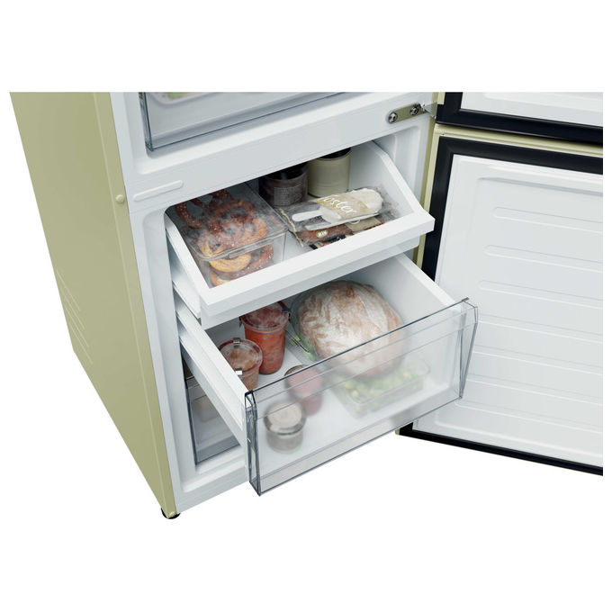 Candy Frigorifero Combinato Libera Installazione CNCQ2T518EC Total No Frost Crema