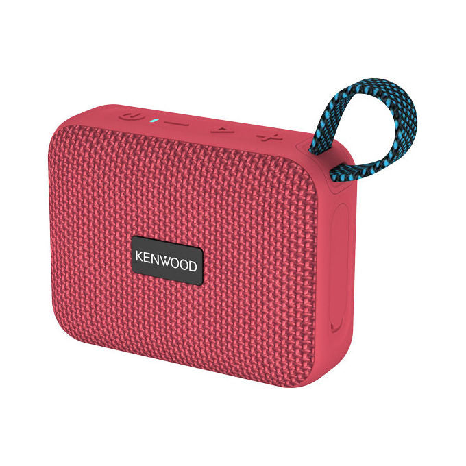 Kenwood Speaker Bluetooth Portatile Piccolo Potente Rosso IPX7