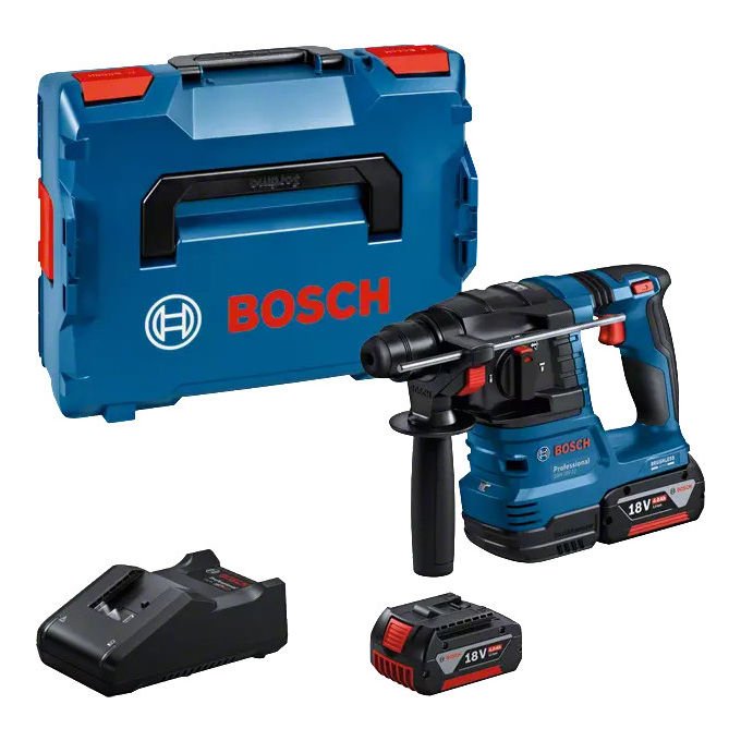 Bosch Martello Perforatore a Batteria GBH 18V-22 Professional 18V 2 Batterie Incluse