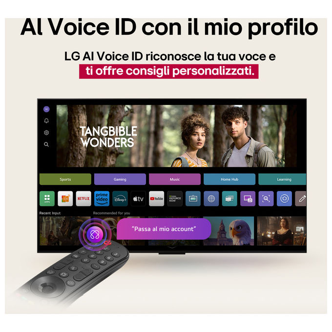 LG 43QNED70A6A QNED70 Smart TV QNED 4K 43'' α7 Gen8 HDR10 Game Optimizer WebOS 25 colore Nero
