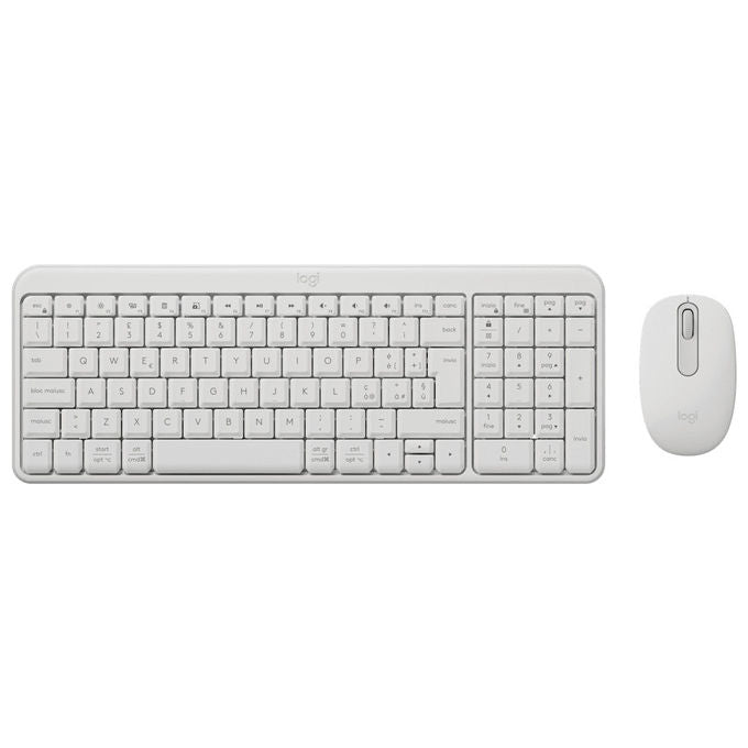 Logitech Combo Wireless MK250 Tastiera e Mouse Bluetooth Bianco