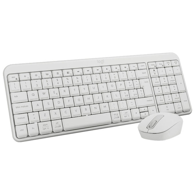 Logitech Combo Wireless MK250 Tastiera e Mouse Bluetooth Bianco