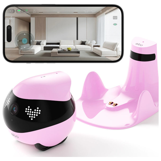 Enabot Robot Domestico EBO Air 2 Mobile Intelligente Rosa