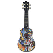 MasterUku Ukulele Soprano 21 Pollici Tavola in Tiglio con Plettro
