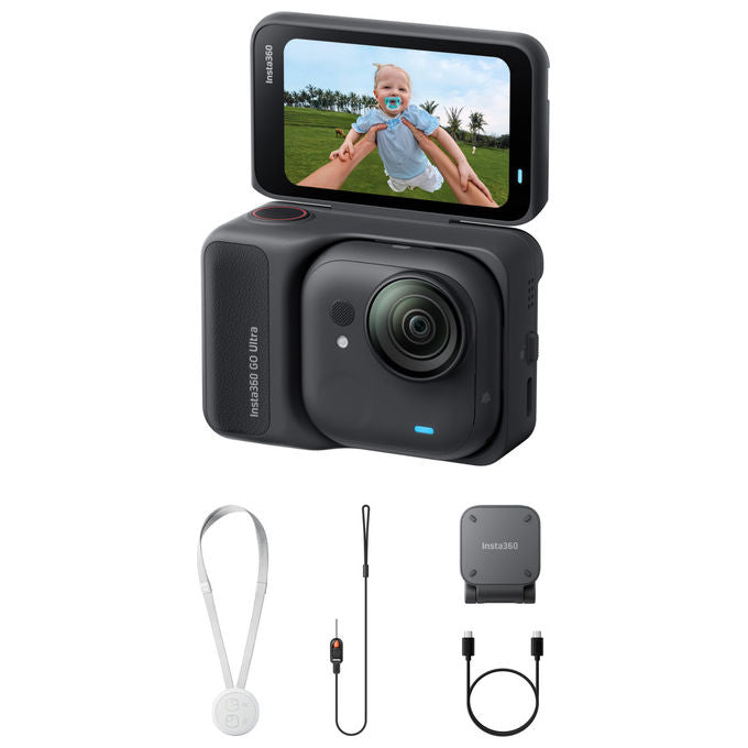 Insta360 GO Ultra Fotocamera Sportiva 4K Ultra HD Nero