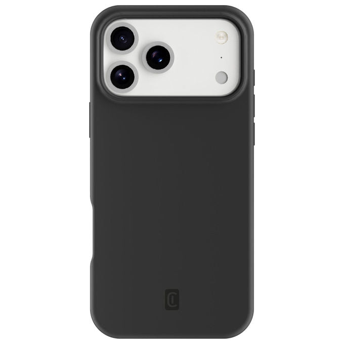 Cellularline Sensation Cover in Silicone Ultra Morbida Nera per iPhone 17 Pro