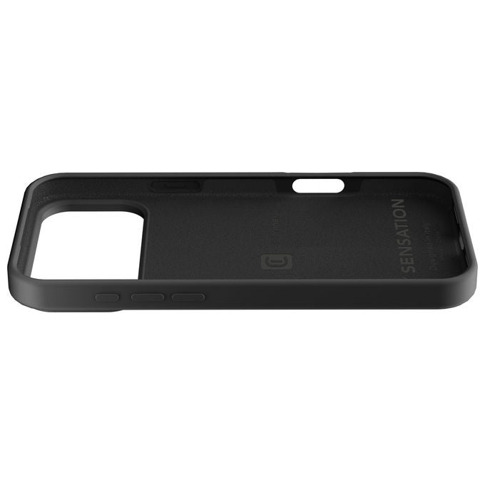 Cellularline Sensation Cover in Silicone Ultra Morbida Nera per iPhone 17 Pro