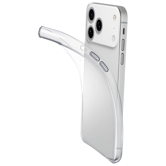 Cellularline Cover iPhone 17 Pro Gomma Morbida Ultra Sottile Trasparente