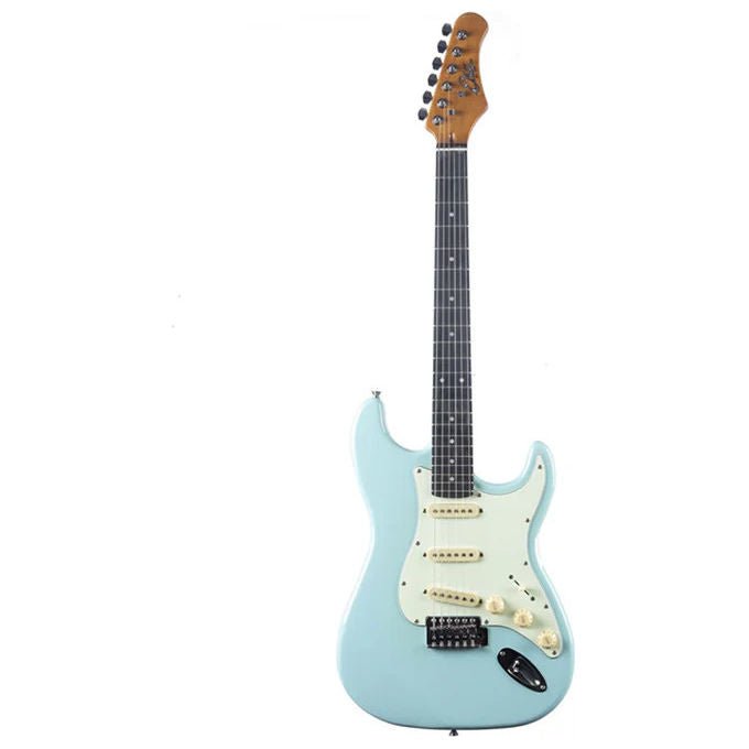 Eko Guitars Chitarra Elettrica Stile Strat Daphne Blue Corpo Pioppo Manico Acero