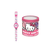 Ds Import Orologio Analogico Hello Kitty Scatola di Latta Diametro 35 cm