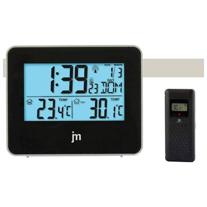 Lowell Sveglia Digitale Blu e Nera Modello JD9541A