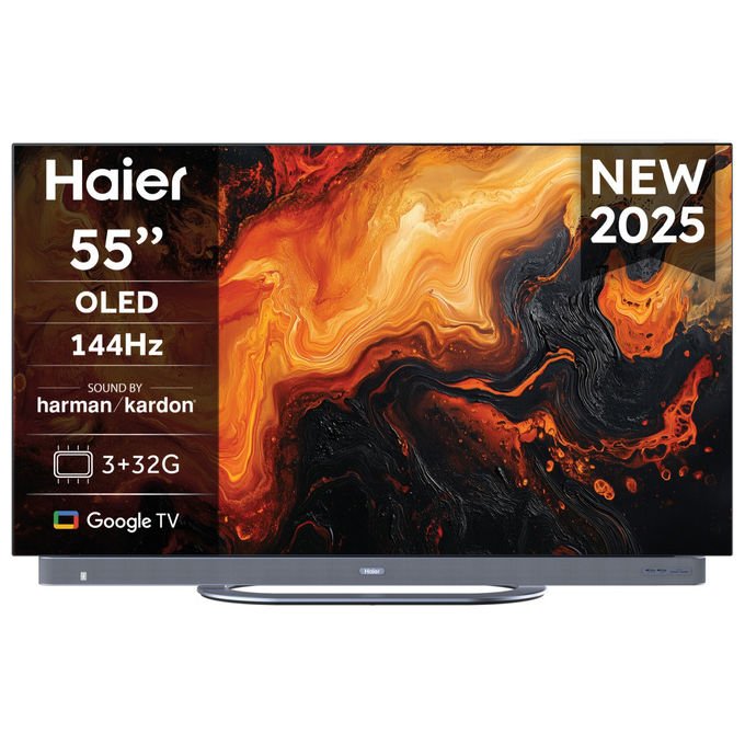 Haier Tv Oled 55 pollici 4K Ultra HD Smart Tv Wifi Nero H55C95EUX