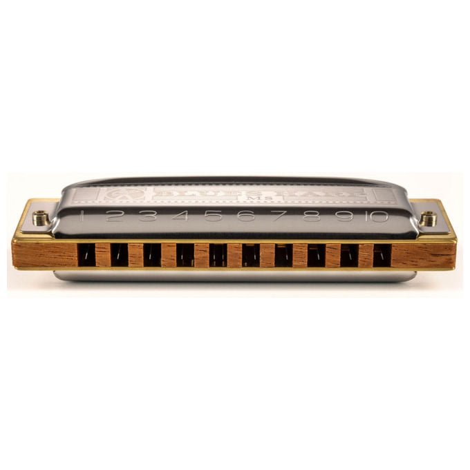 Hohner Armonica Diatonica New Blues Harp Do Maggiore Pettine in Legno