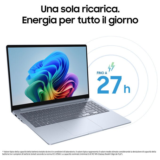 Samsung Galaxy Book4 Edge 15.6'' X1-26-100 16GB Copilot+ PC Blu