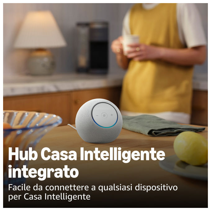 Amazon Echo Dot Max Altoparlante Alexa Audio Avvolgente Hub Casa Intelligente Ametista
