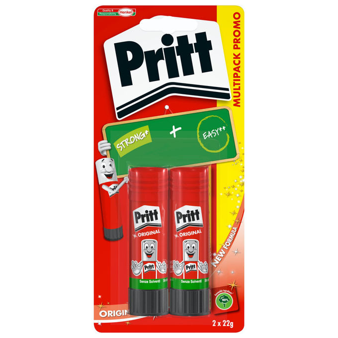 Pritt Colla Stick 22 g Blister da 2 Pezzi
