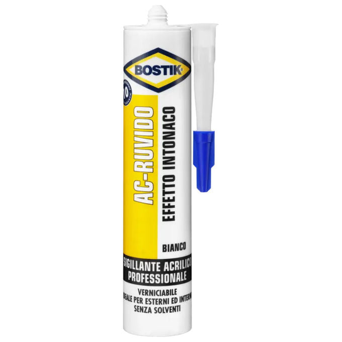 Bostik Sigillante Acrilico Grigio 300 ml Verniciabile Resistente all'umidita'