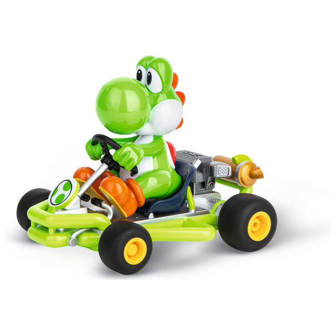 Carrera Modellino Radiocomandato Yoshi Mario Kart Scala 1:18 Motore Elettrico
