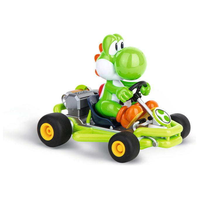 Carrera Modellino Radiocomandato Yoshi Mario Kart Scala 1:18 Motore Elettrico