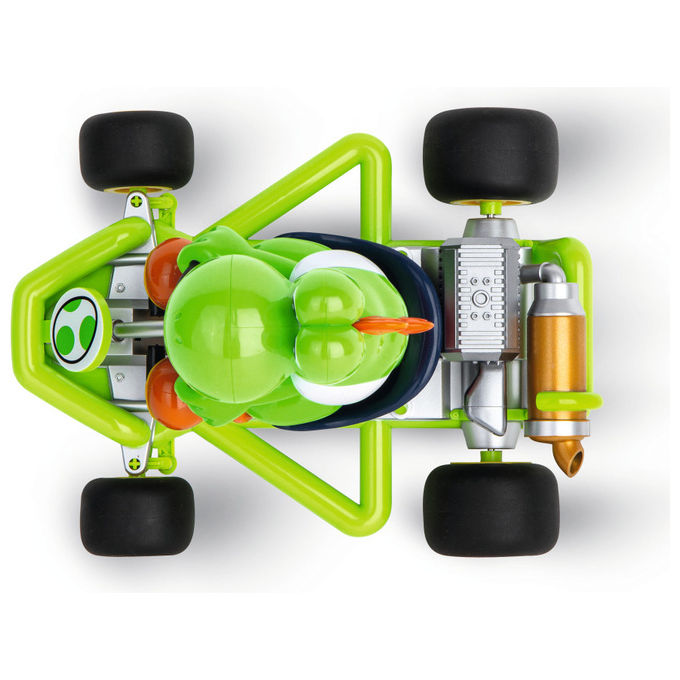 Carrera Modellino Radiocomandato Yoshi Mario Kart Scala 1:18 Motore Elettrico