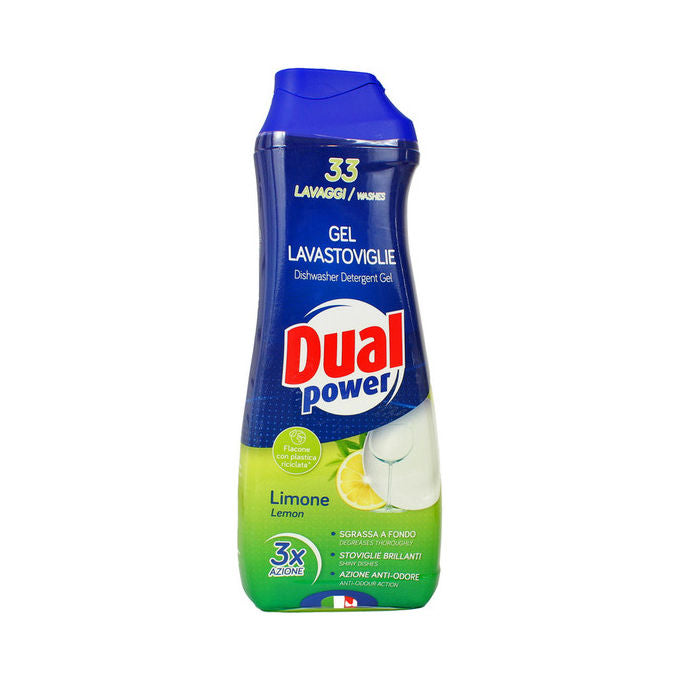 Dual Power Gel Lavastoviglie Multifunzione Limone 1 l 50 Lavaggi