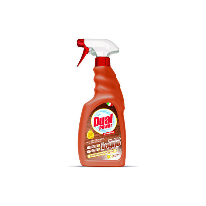 Dual Power Pulitore Spray per Legno 500ml Profumo Fresco e Delicato