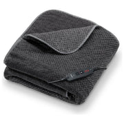 Beurer Coperta Riscaldante 180 x 130 cm Traspirante Grigio Scuro HD 65