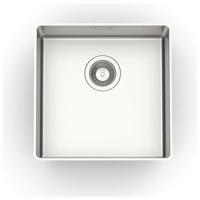 Foster Lavello Sottopiano Quadrato Acciaio Inox 41.6x41.6 cm