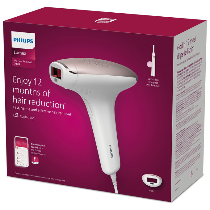 Philips Lumea Advanced 7000 Epilatore a Luce Pulsata IPL BRI920-00 Con Rifinitore e Accessorio Corpo
