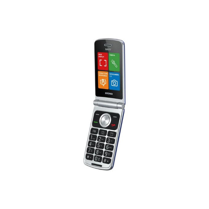 Brondi Maxy White Telefono Cellulare Dual SIM Radio FM e Torcia LED - Yeppon