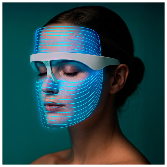 Jocca Maschera Viso LED 7 Colori LED ABS Ergonomica