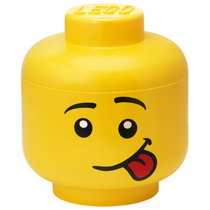 Room Copenhagen, Contenitore Lego, Testa Grande Silly, Giallo, Impilabile, Plastica