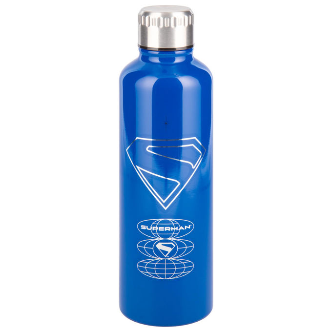 Paladone Products, Borraccia in Metallo, DC Comics Superman, 450ml, Acciaio Inossidabile