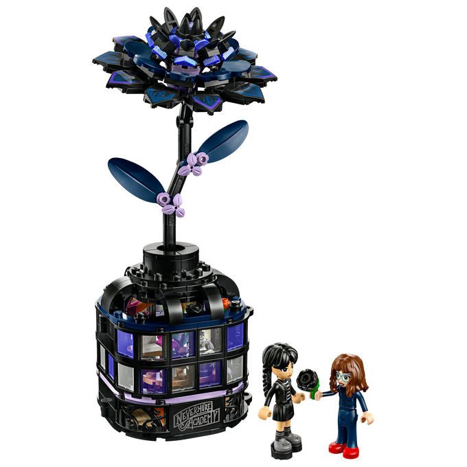 Lego Fiore di Dalia Nera Set da Costruzione Include Minifigure Mercoledì Addams