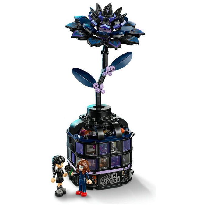 Lego Fiore di Dalia Nera Set da Costruzione Include Minifigure Mercoledì Addams
