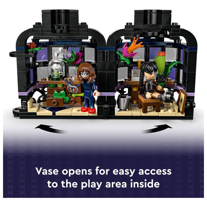 Lego Fiore di Dalia Nera Set da Costruzione Include Minifigure Mercoledì Addams